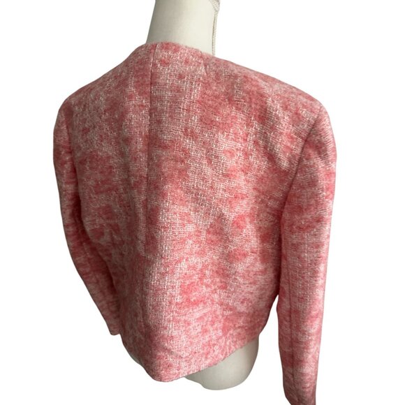 J CREW Pink Wool Blend Mario Bellucci Blazer Jacket Size 14 - Picture 7 of 11